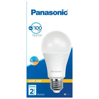 Panasonic E27 Led 14W 1521Lm 2700K Sarı Işık