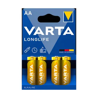 Varta Longlife AA Kalem Pil 4'lü Paket (Alkalin)