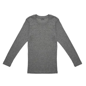 Brix Erkek Çocuk Ribana Uzun Kollu T-Shirt Gri 7-8