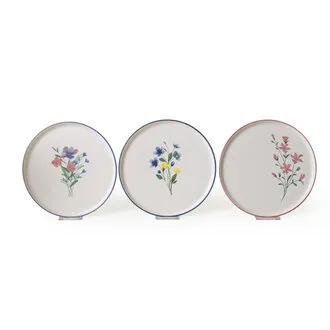 Keramika Floral Nordic Servis Tabağı 28 Cm