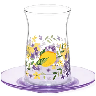 Lav Limon Desen 4 Parça Çay Seti 180 Cc