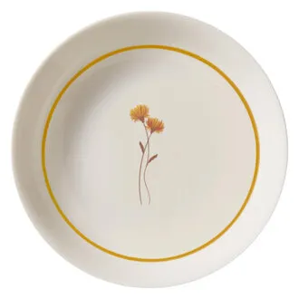 Güral Porselen Digibone Çiçek Dekor Kase 12 Cm