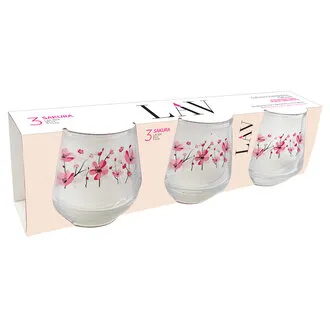 Lav Sakura 3'lü Kahveyanı Bardağı 95 Cc