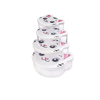 Herevin Hayvan Figürlü 4'lü Saklama Kabı