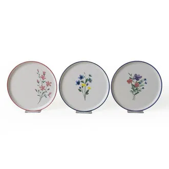 Keramika Floral Nordic Pasta Tabak 22 Cm