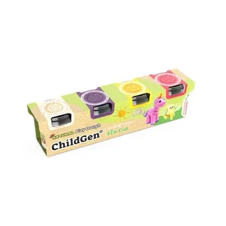 Childgen Doğal Oyun Hamuru Unicorn 4 x 125 G