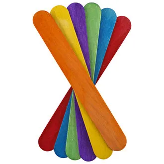 Ahşap Çubuk Renkli Geniş