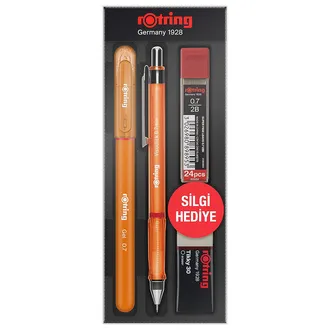 Rotring Visuclick + Jel Okul Seti 0.7 Mm Turuncu