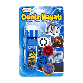 Gepettoys Pilli Projektörlü El Feneri