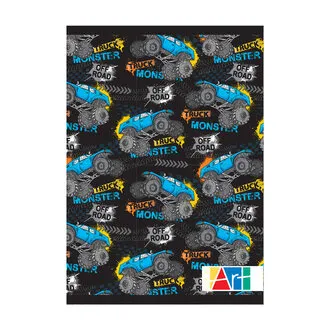 Kulinart Karton Kaplı Telli Dik.Desenli Kareli Defter A5 96 Yaprak