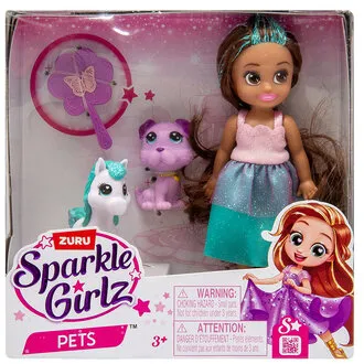 Zuru Bebek ve Simli Parlak Pets 12 Cm