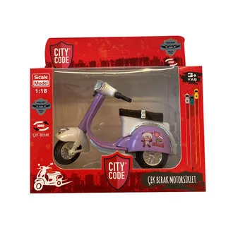 Citycode Die Cast 1:18 Çek Bırak Motorsiklet