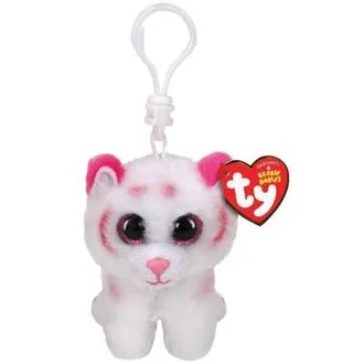 Tabor Tiger Pink / White Clip Peluş