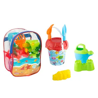 Dede Oyuncak Resimli Sırt Çantalı Plaj Set A&ü