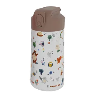 Bienly Çelik Desenli Çocuk Matarası 500 Ml