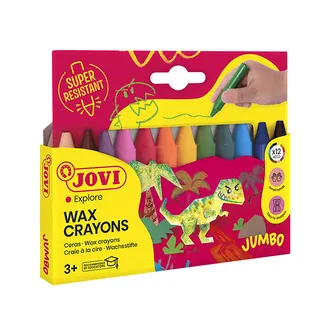 Jovi 980/12 Jumbo Yuvarlak Mum Boya 12'li