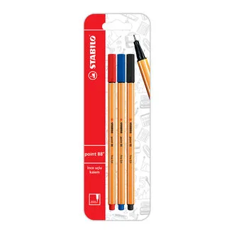 Stabilo Point 88 Blister İnce Uçlu Kalem 3'lü