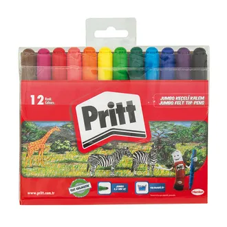 Pritt 12’li Jumbo Yuvarlak Keçeli Kalem