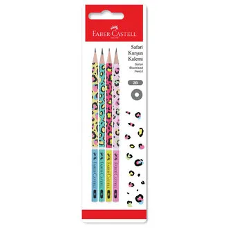 Faber Castell Blister Safari Kurşun Kalem 2B 4'lü