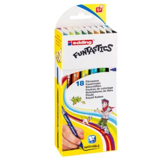 Edding Funtastics Keçe Uçlu Kalem İnce 18'li Set