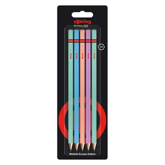 Rotring Metalik Kurşun Kalem 5'li Blister