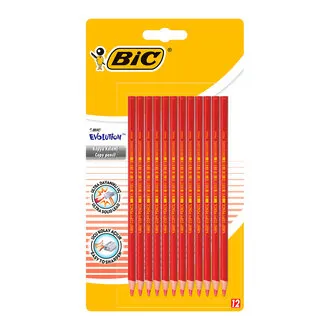 BIC Evolution Kırmızı Kopya Kalemi 12'li Blister