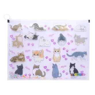 Globox Fermuarlı Simli Dosya A4