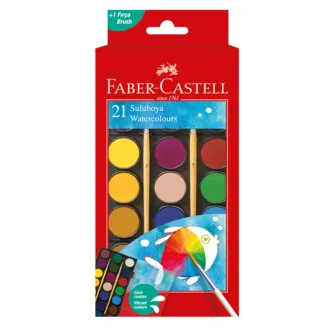 Faber Castell Sulu Boya 21 Renk Büyük Boy