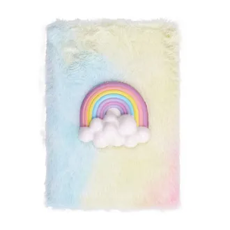 Frocx Journal Peluş Defter & Kalem Seti Rainbow