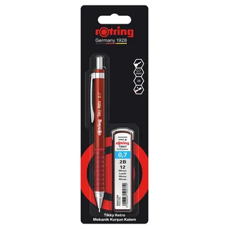 Rotring Tikky Retro Versatil Kalem Kırmızı+ 0.7 Uç