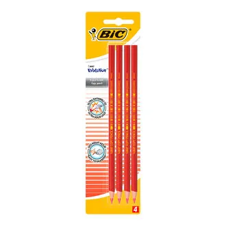 BIC Evolution Kırmızı Kopya Kalemi 4'lü Blister