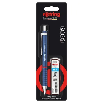 Rotring Tikky Retro Versatil Kalem Mavi +0.7 Uç