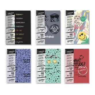 Mynote Smiley Ajanda A5 Sipiralli 100 Yaprak