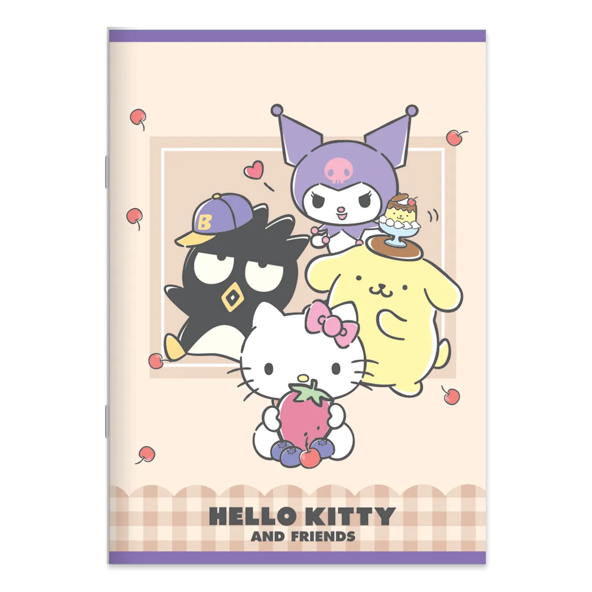 Kuromi A4 64 Yaprak Çizgizil/Kareli Tel Dikişli Defter