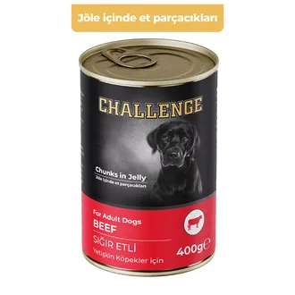 Challenge Sığır Etli Yetişkin Köpek Konserve 400 G