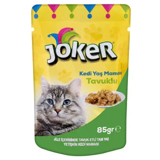 Joker Jöle İçerisinde Tavuk Etli Yetişkin Kedi Maması 85 G