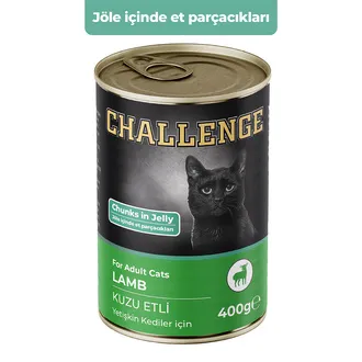 Challenge Kuzu Etli Yetişkin Kedi Konservesi 400 G