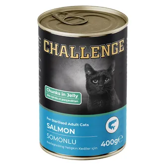 Challenge Somonlu Kısırlaştırılmış Yetişkin Kedi Konservesi 400 G