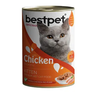Best Pet Tavuk Etli Yavru Kedi Mama Konserve 400 G
