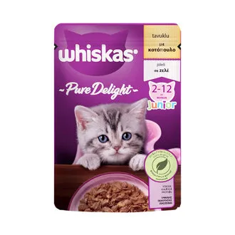 Whiskas Pure Delight Yavru - Tavuklu Poşet Yaş Mama 85 G