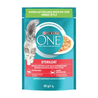 Purina One Kısırlaştırılmış Kedi Maması Hindi & Fasulye 85 G