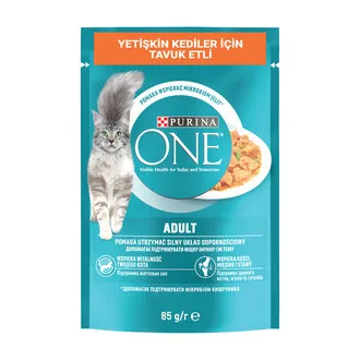 Purina One Yetişkin Kedi Maması Tavuk & Fasulye 85 G