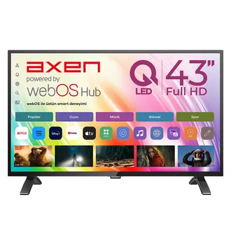 Axen AX43QMN540 109 Ekran HD Qled Smart Led Tv