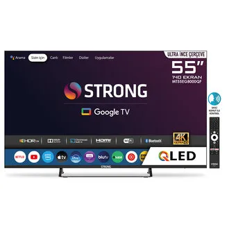 Strong MT55EG8000QF 55" 140 Ekran 4K Ultra HD Qled Google