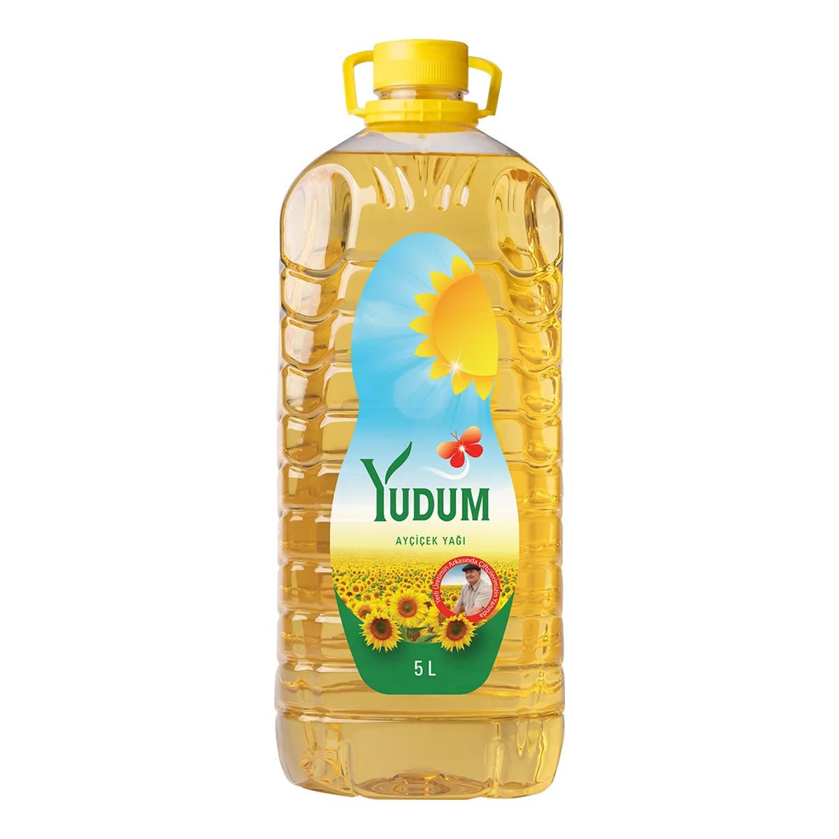 Yudum Ayçiçekyağı 5 L (Köşeli Pet)