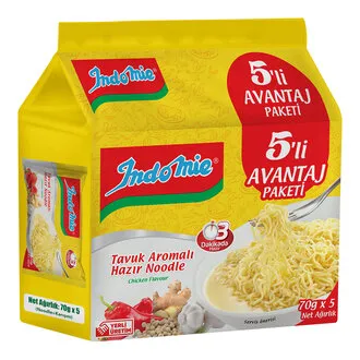 Indomie Tavuk Çeşnili Noodle 70 G x 5'li Paket