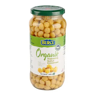 Burcu Organik Haşlanmış Nohut 600 G