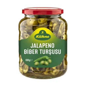 Kuhne Jalapeno Biber Turşusu Dilimli 650 G