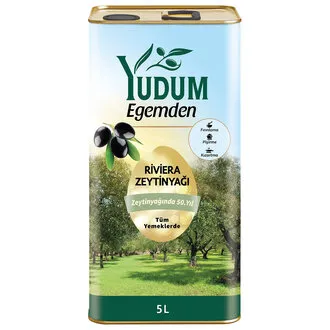 Yudum Egemden Riviera Zeytinyağı 5 L Teneke