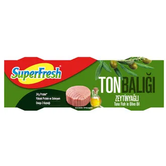 Superfresh Zeytinyağlı Ton Balığı 3X75 G